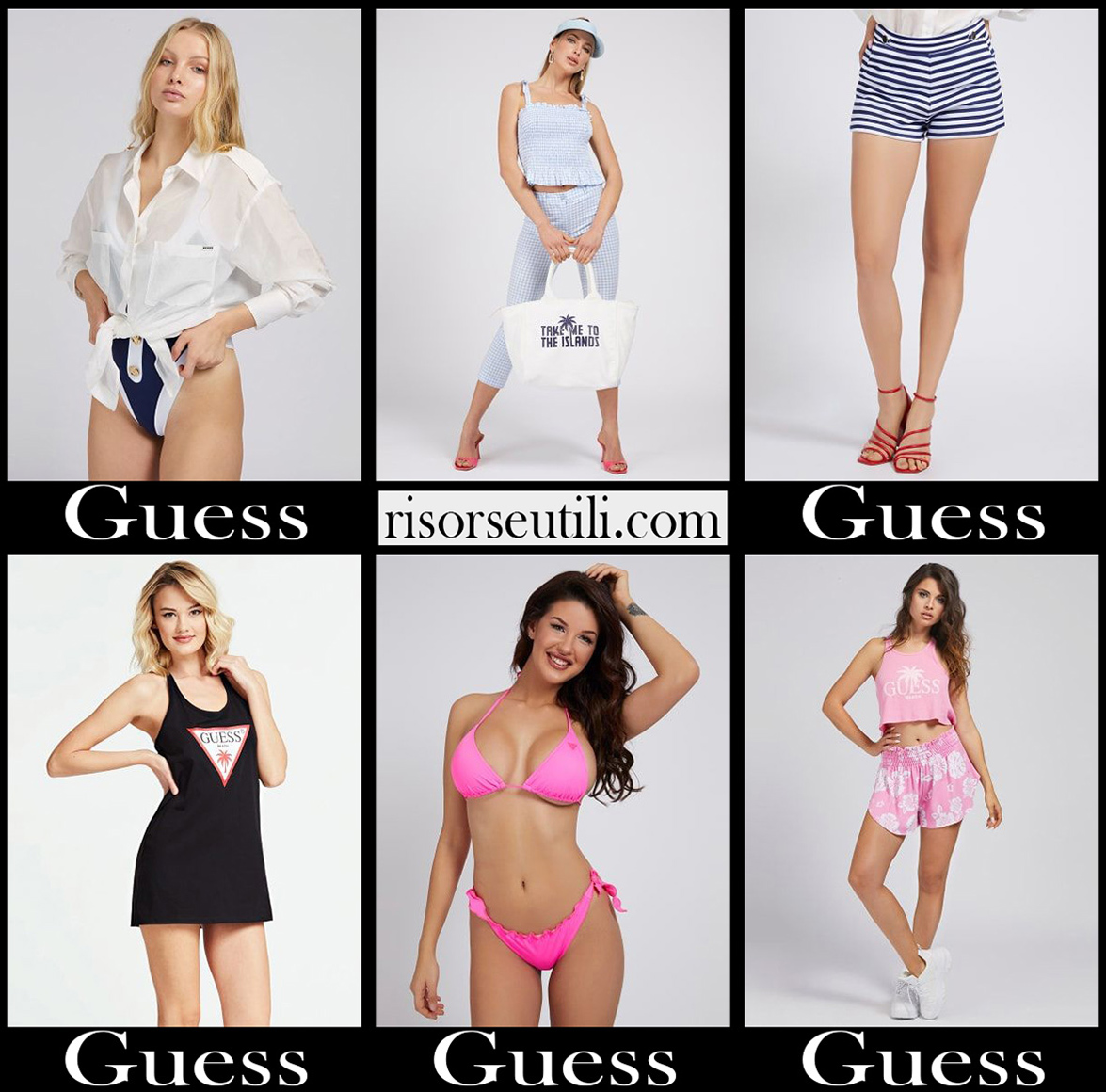 New arrivals Guess beachwear 2021 womens swimwear