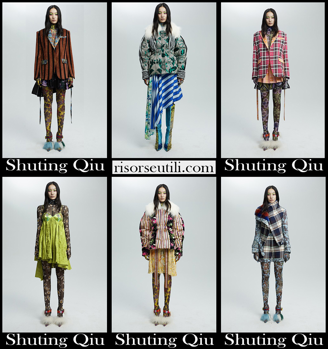 Shuting Qiu fall winter 2021 2022 womens fashion clothing