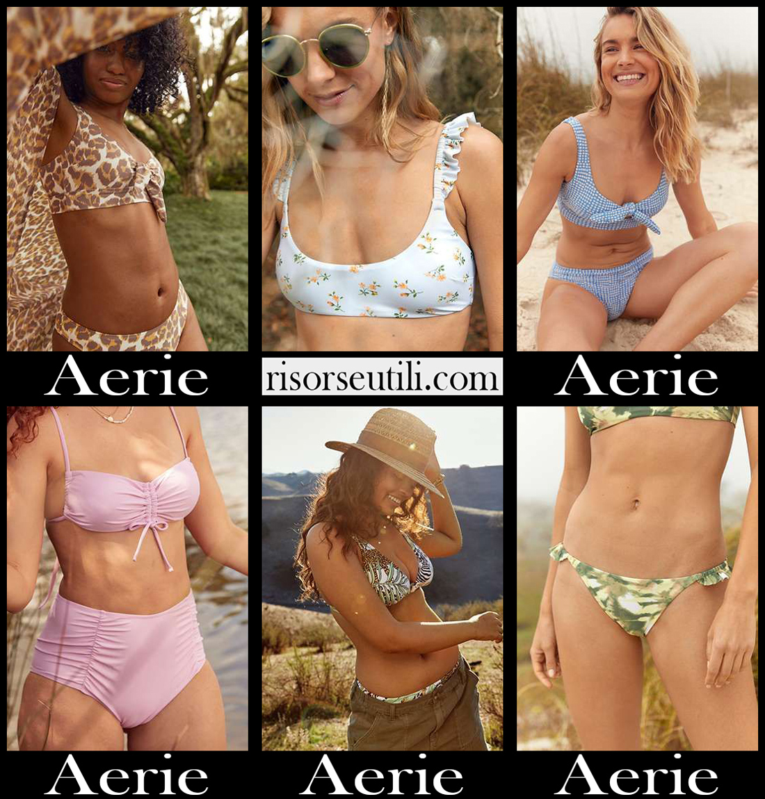 New arrivals Aerie bikinis 2021 womens swimwear