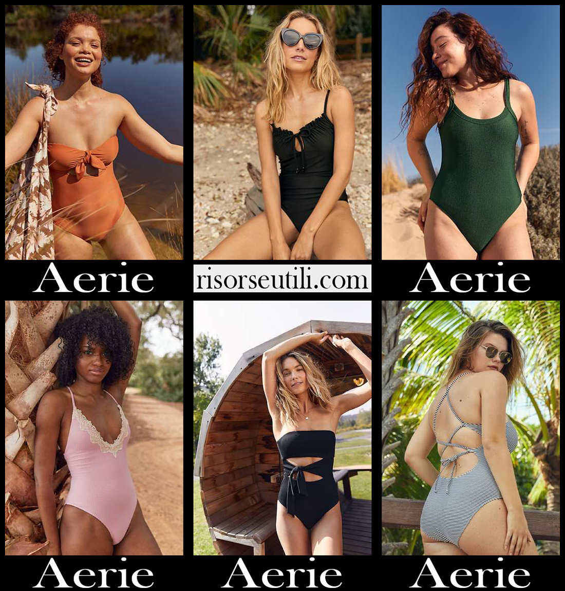 New arrivals Aerie swimsuits 2021 womens swimwear