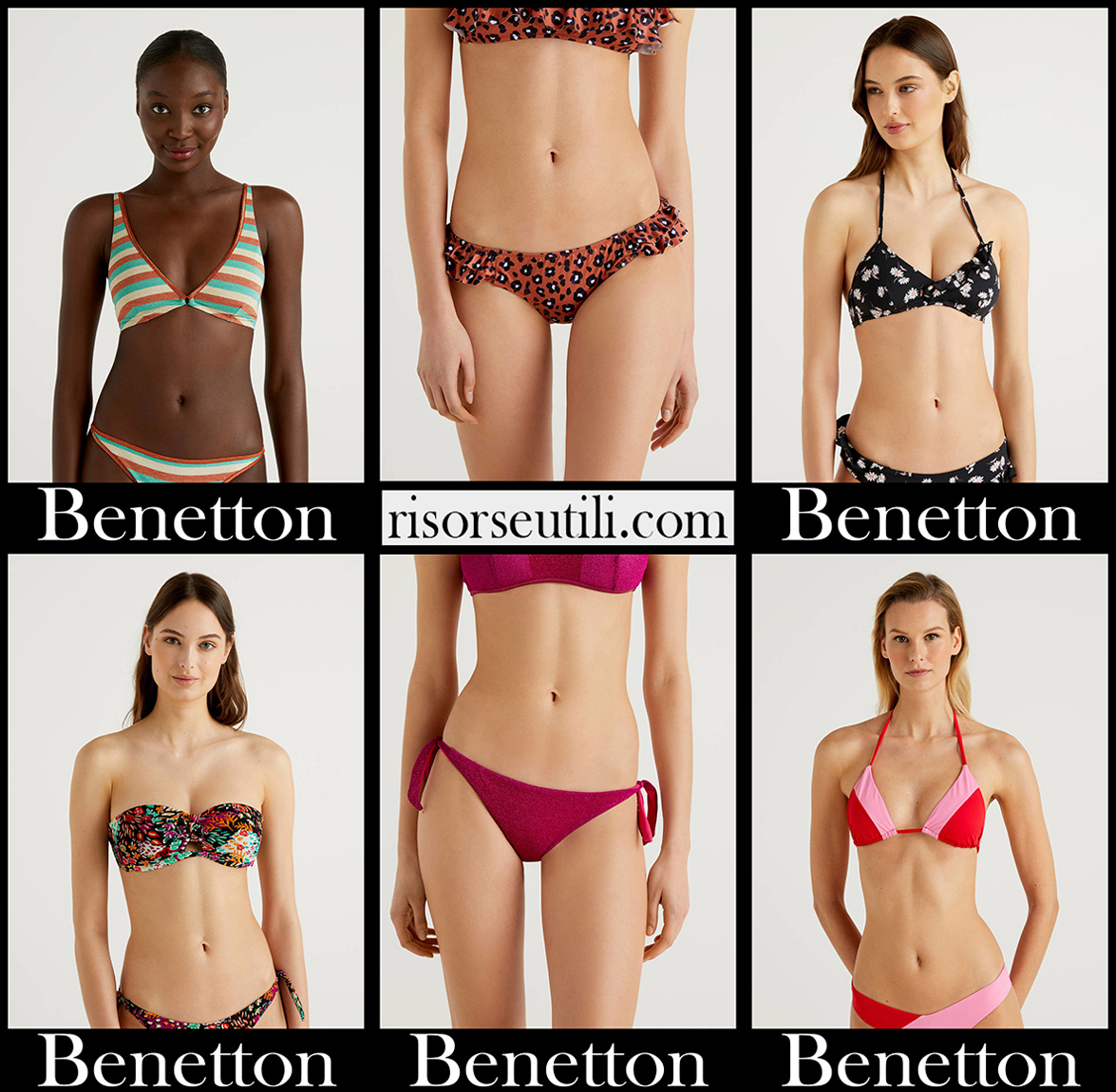 New arrivals Benetton bikinis 2021 womens swimwear