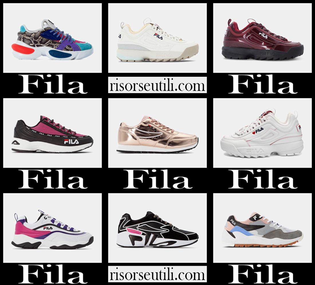 New arrivals Fila sneakers 2021 womens shoes look
