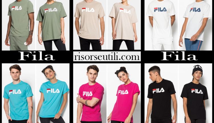 New arrivals Fila t shirts 2021 fashion mens clothing