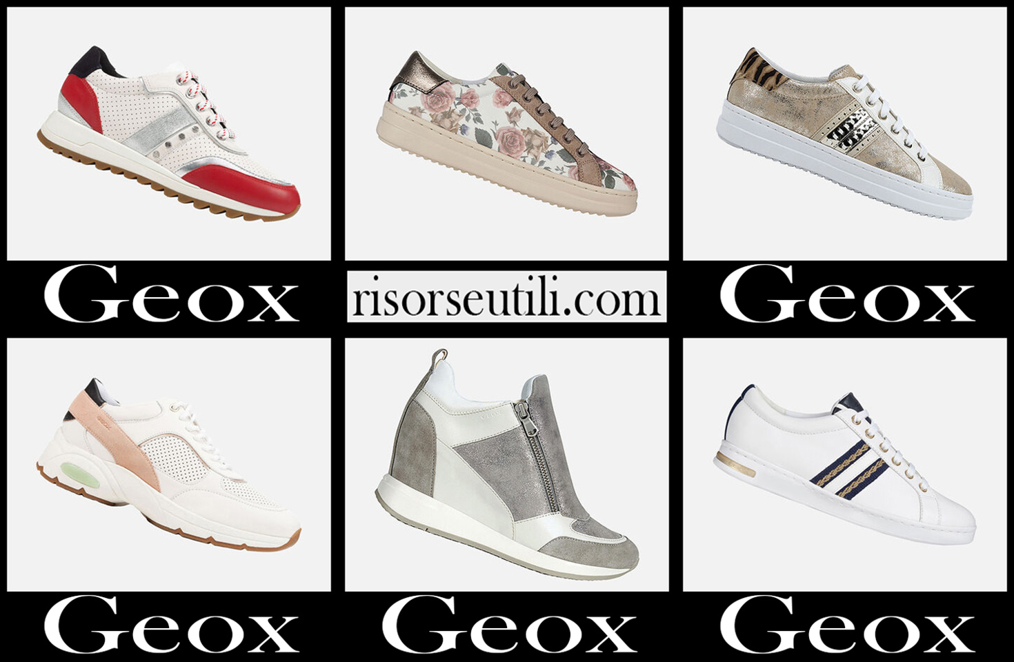 New arrivals Geox sneakers 2021 womens shoes look