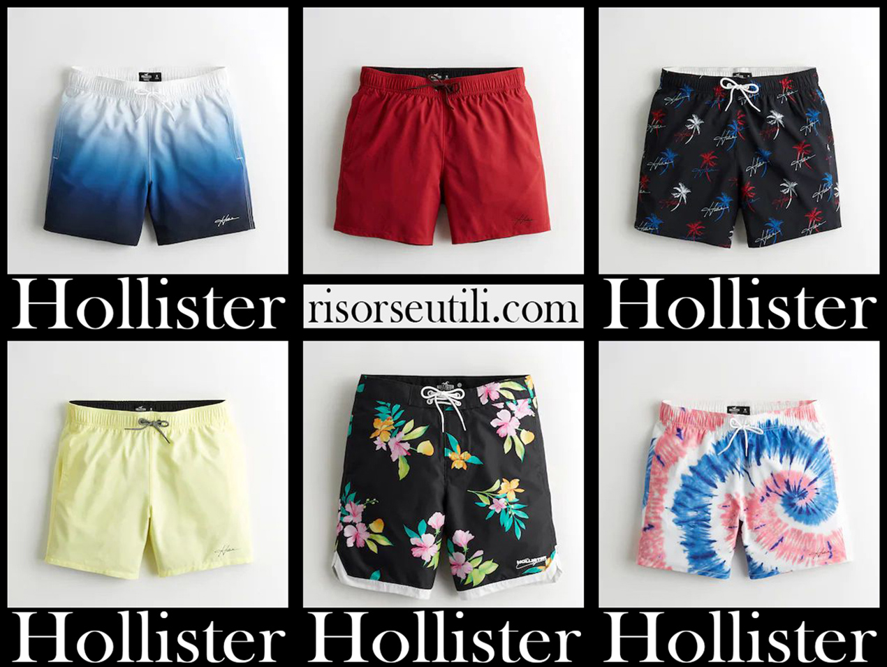 New arrivals Hollister Boardshorts 2021 mens swimwear