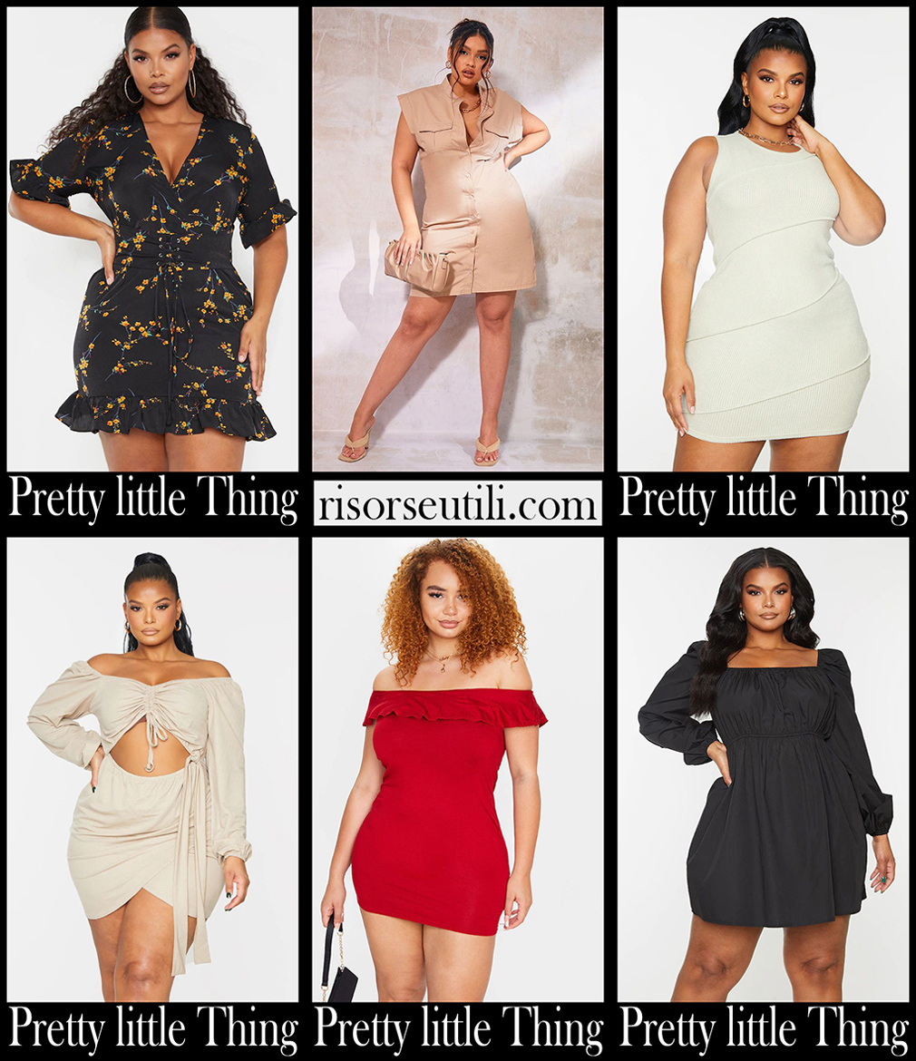 Curvy Pretty Little Thing plus size 2021 womens dresses