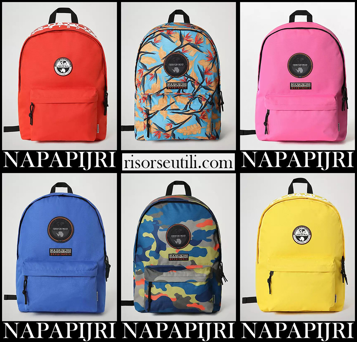 New arrivals Napapijri backpacks 2021 2022 school free time