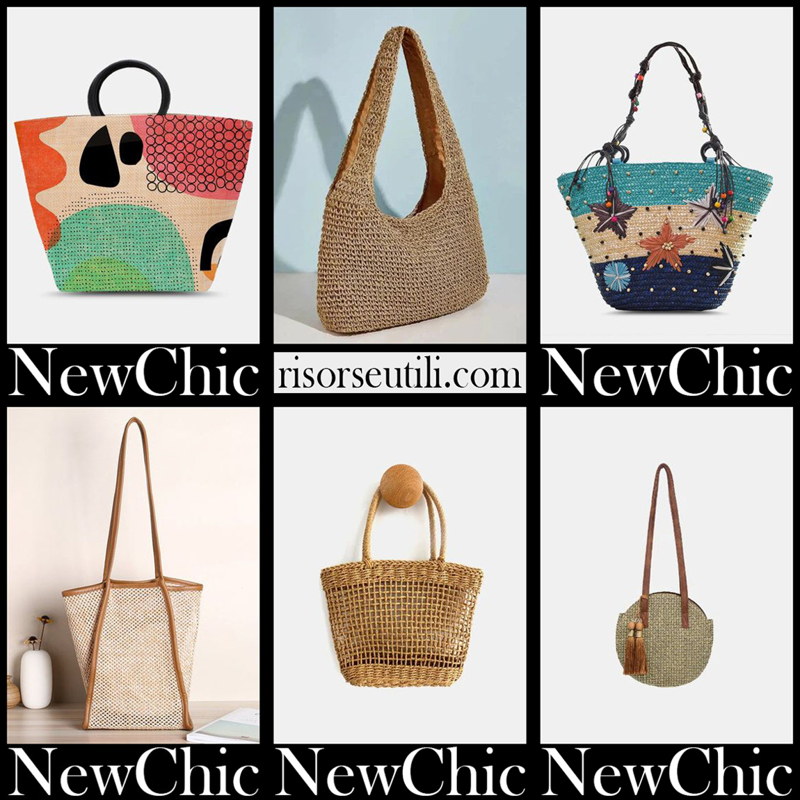 New arrivals NewChic straw bags 2021 womens handbags