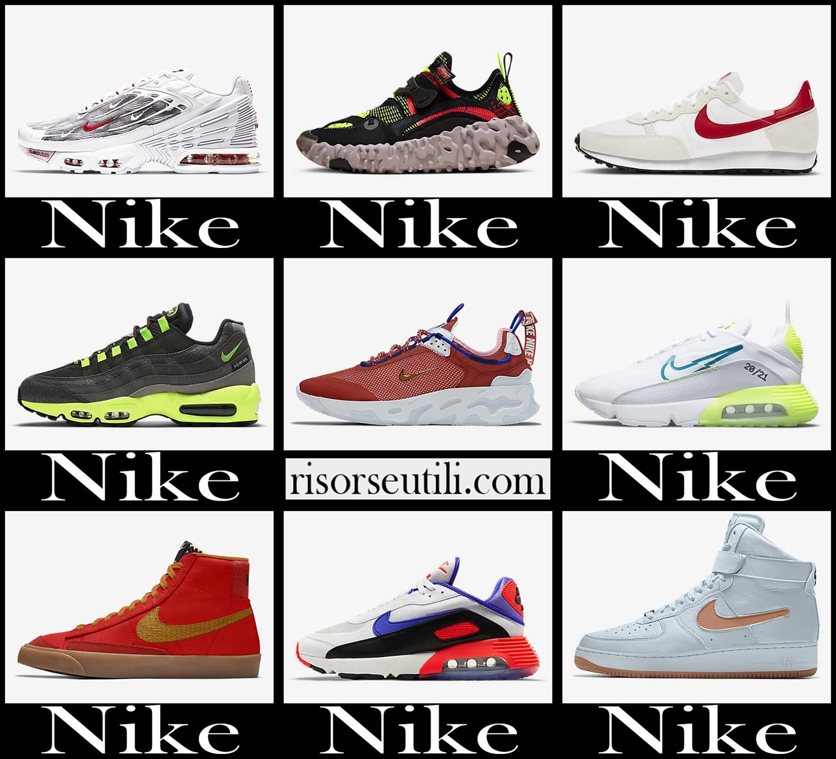 New arrivals Nike sneakers 2021 mens sports shoes