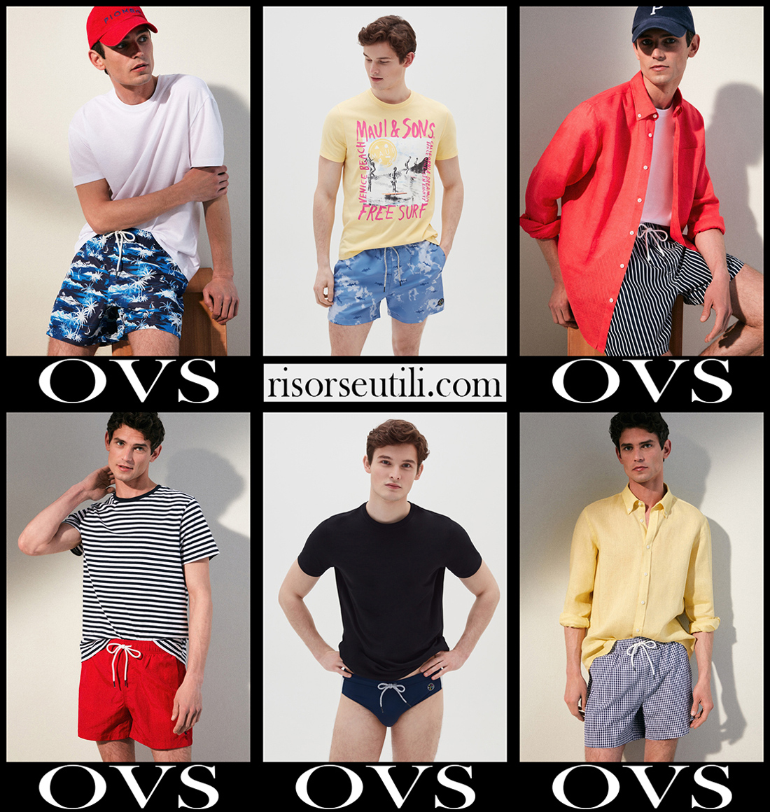 New arrivals OVS boardshorts 2021 mens swimwear