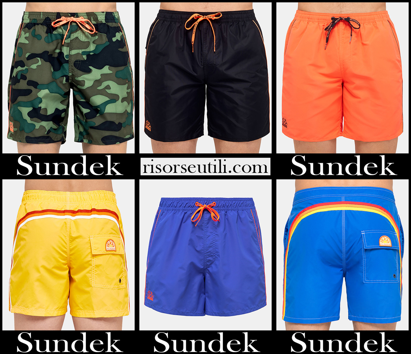 New arrivals Sundek boardshorts 2021 mens swimwear