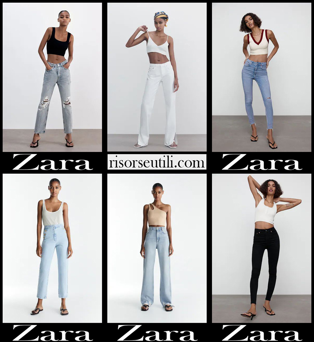 New arrivals Zara jeans 2021 womens clothing denim