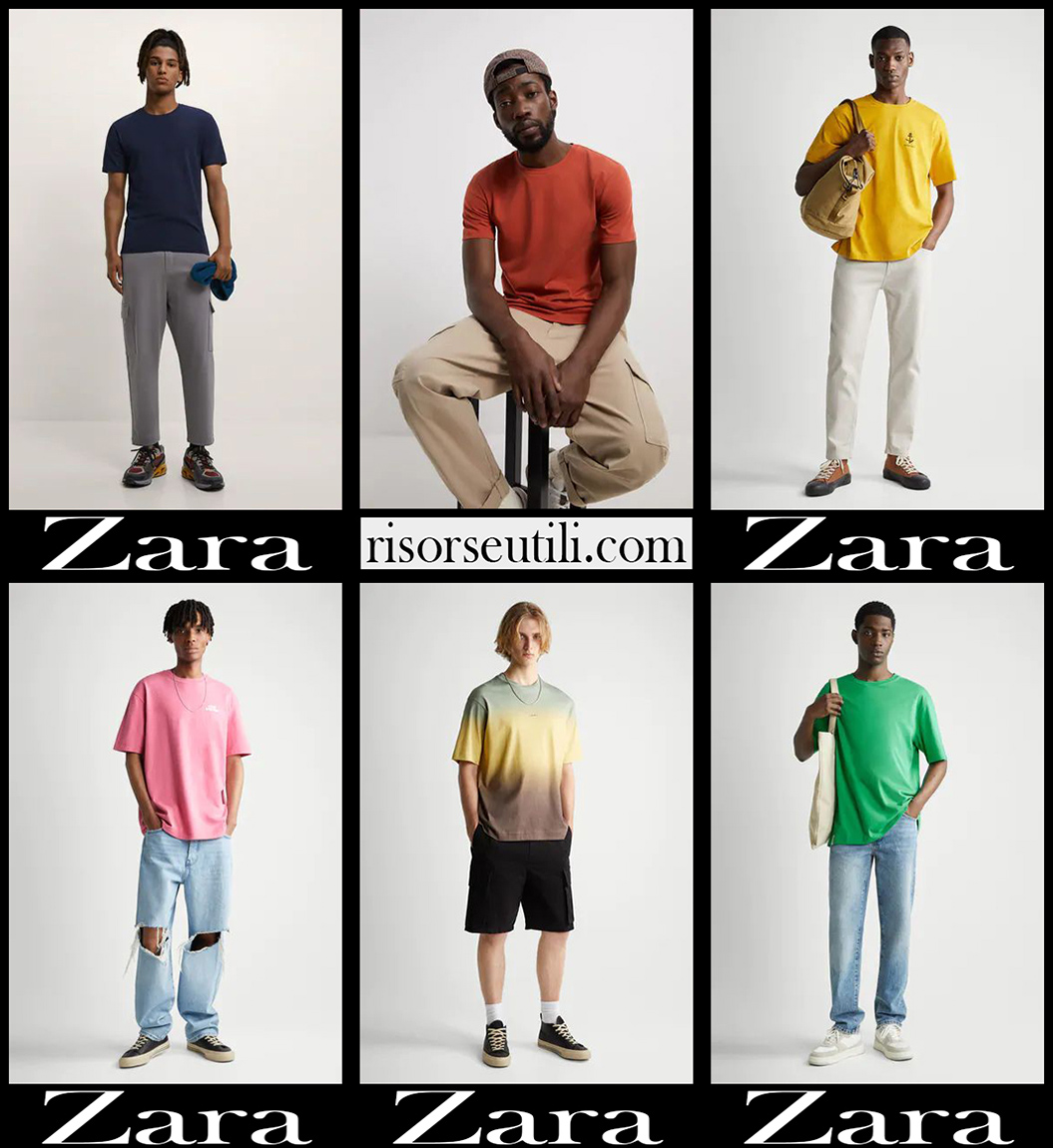 New arrivals Zara t shirts 2021 fashion mens clothing