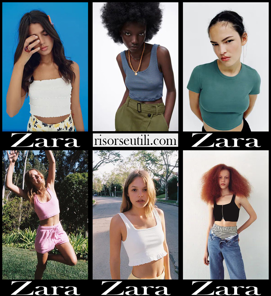 New arrivals Zara t shirts 2021 fashion womens clothing