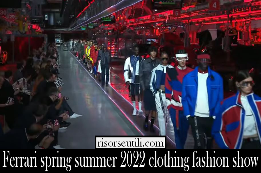 Ferrari spring summer 2022 clothing fashion show