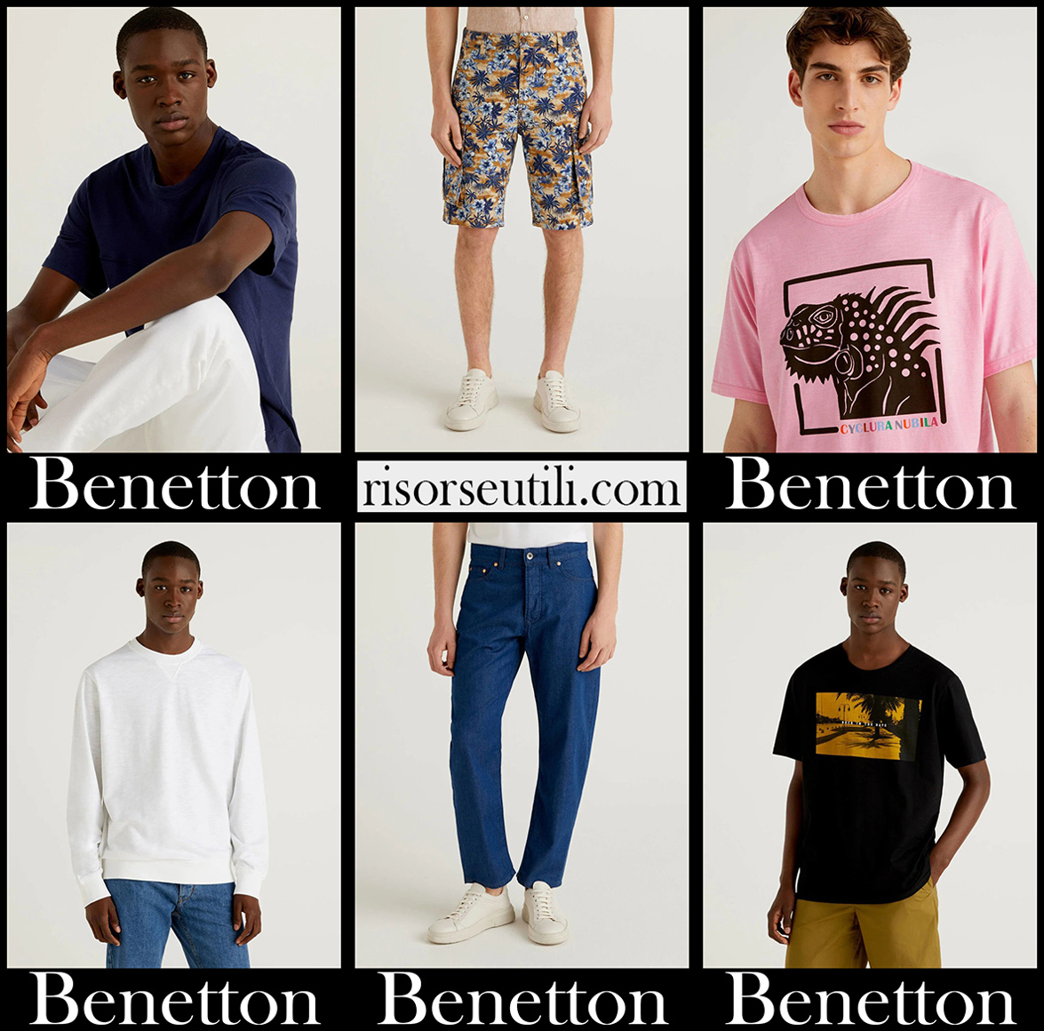 New arrivals Benetton 2021 mens fashion collection