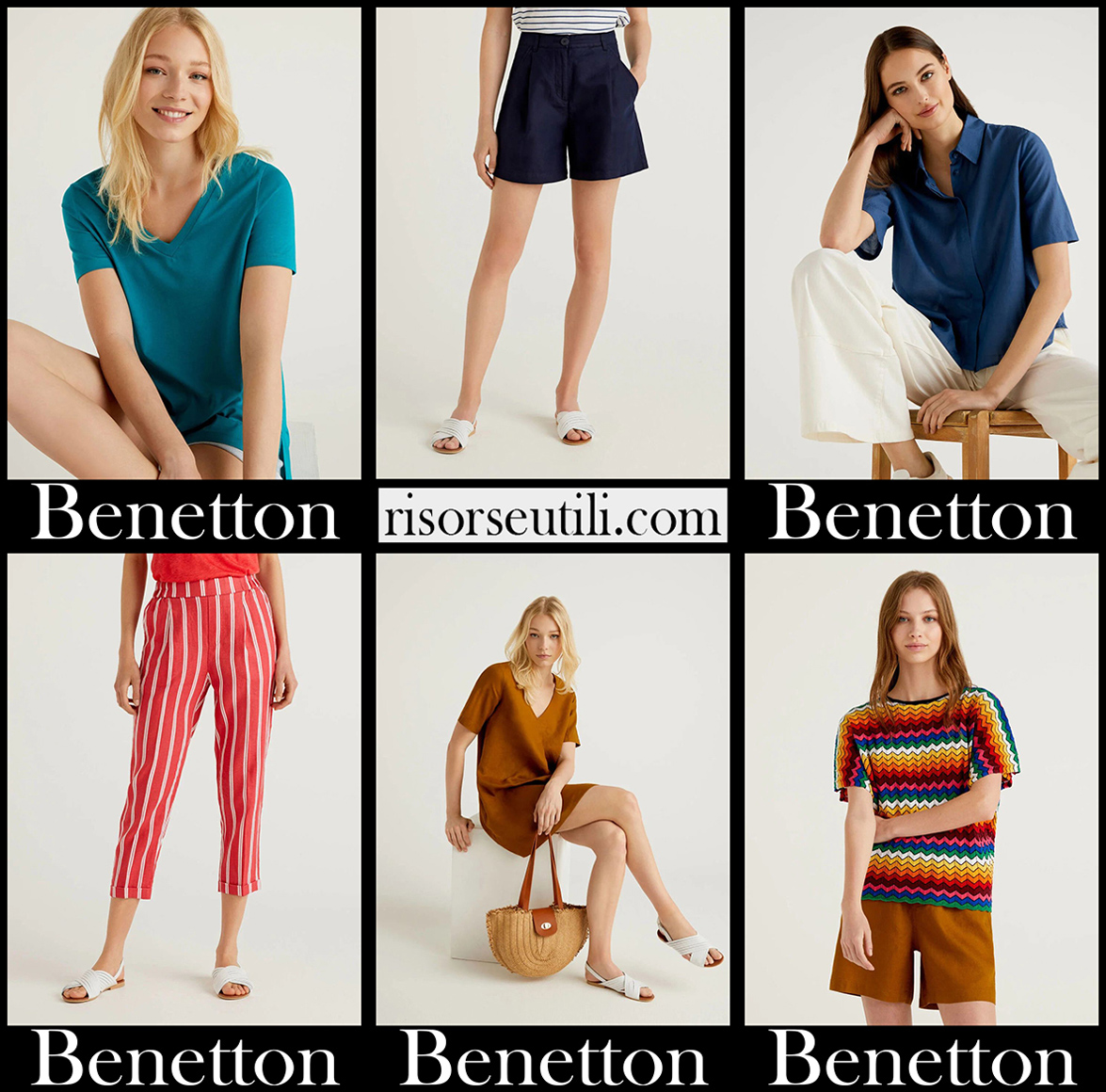 New arrivals Benetton 2021 womens fashion collection