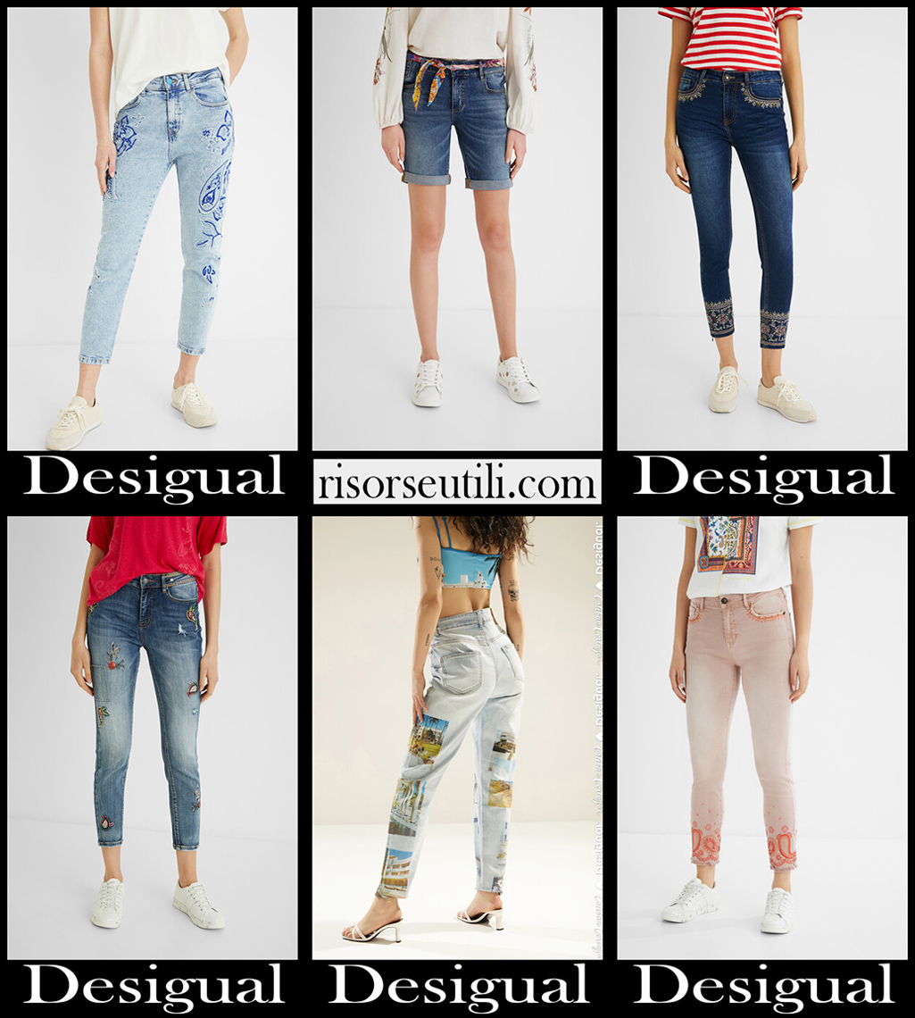 New arrivals Desigual jeans 2021 womens fashion
