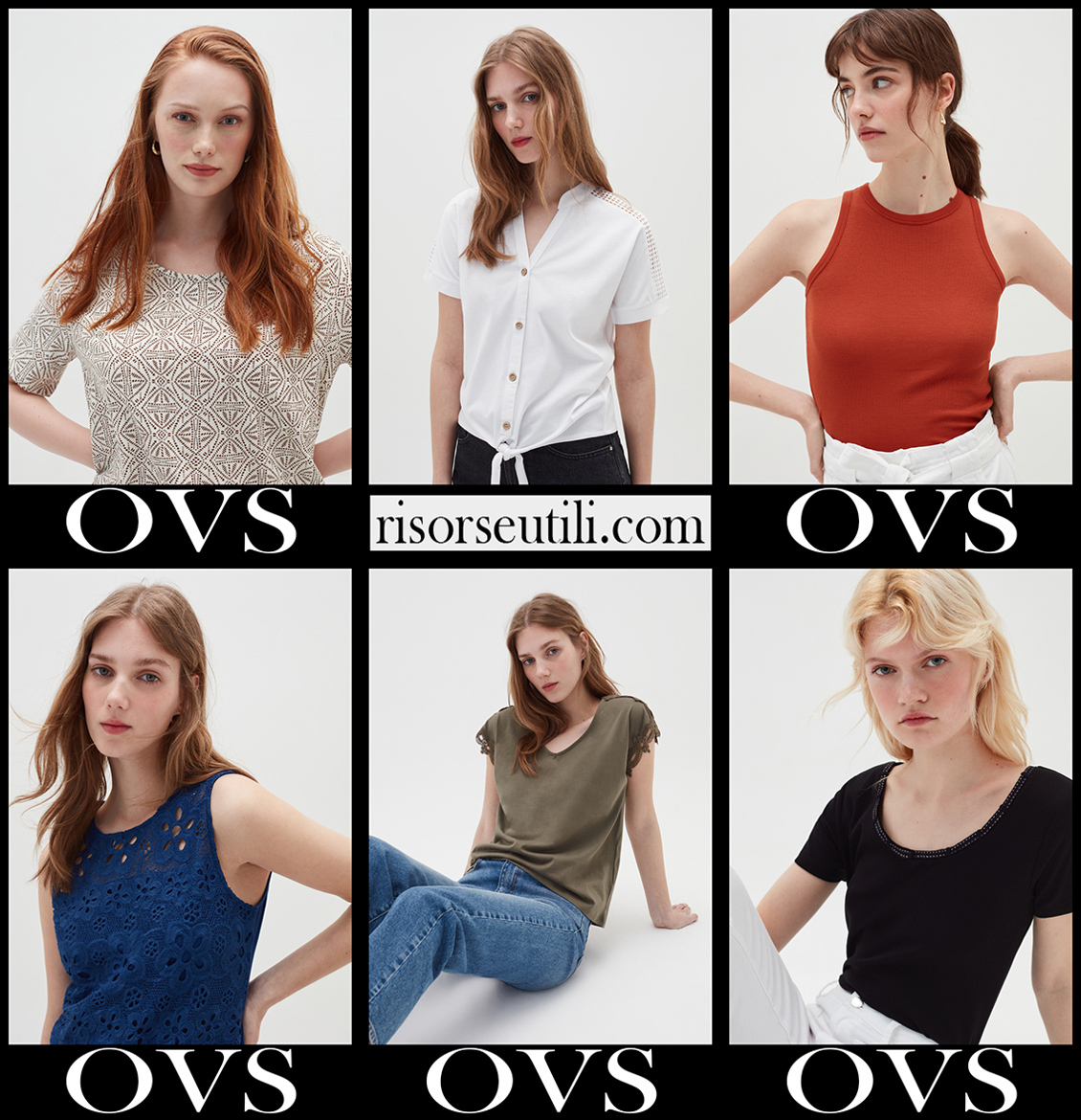 New arrivals OVS t shirts 2021 womens fashion