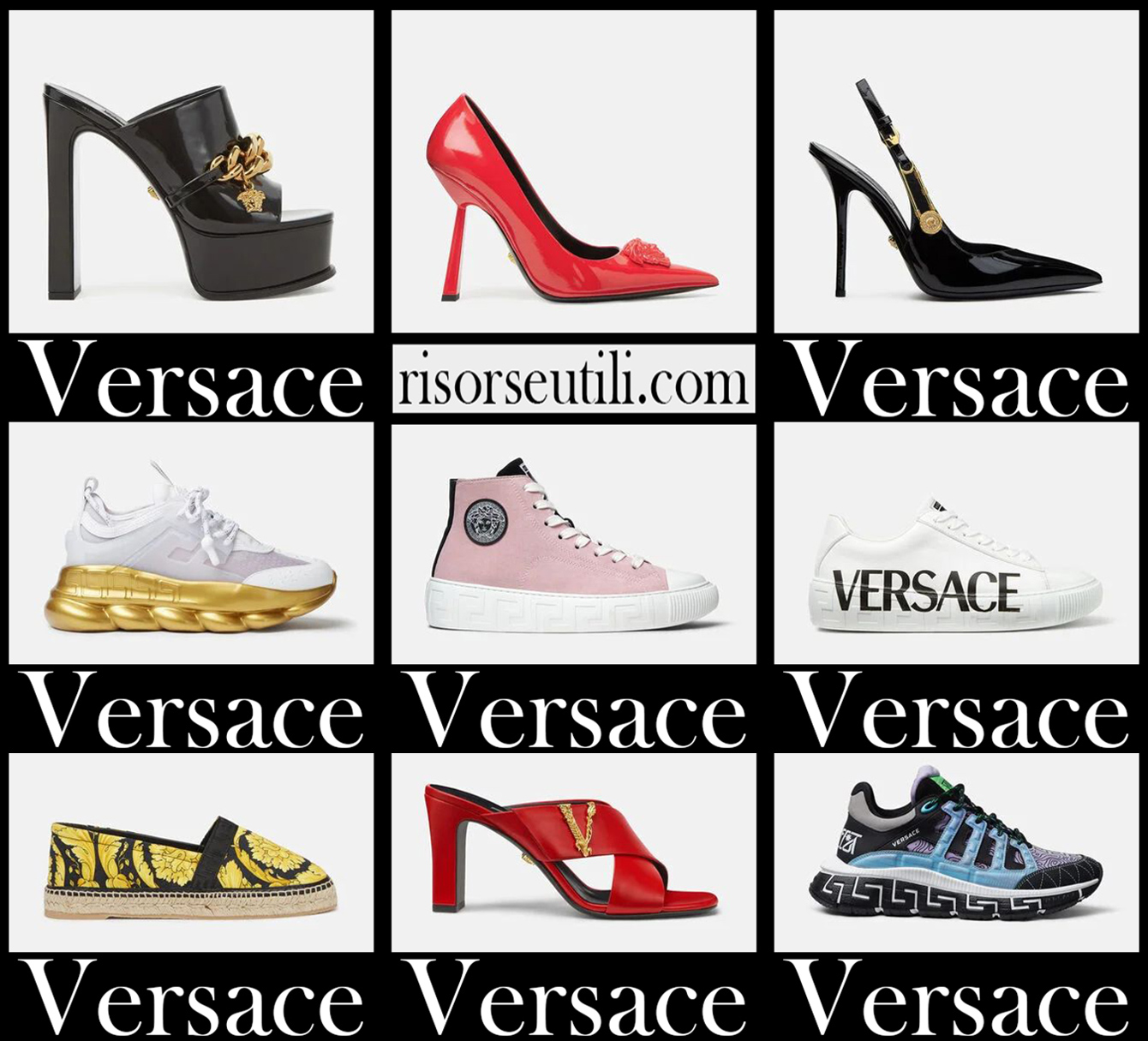 New arrivals Versace shoes 2021 womens footwear