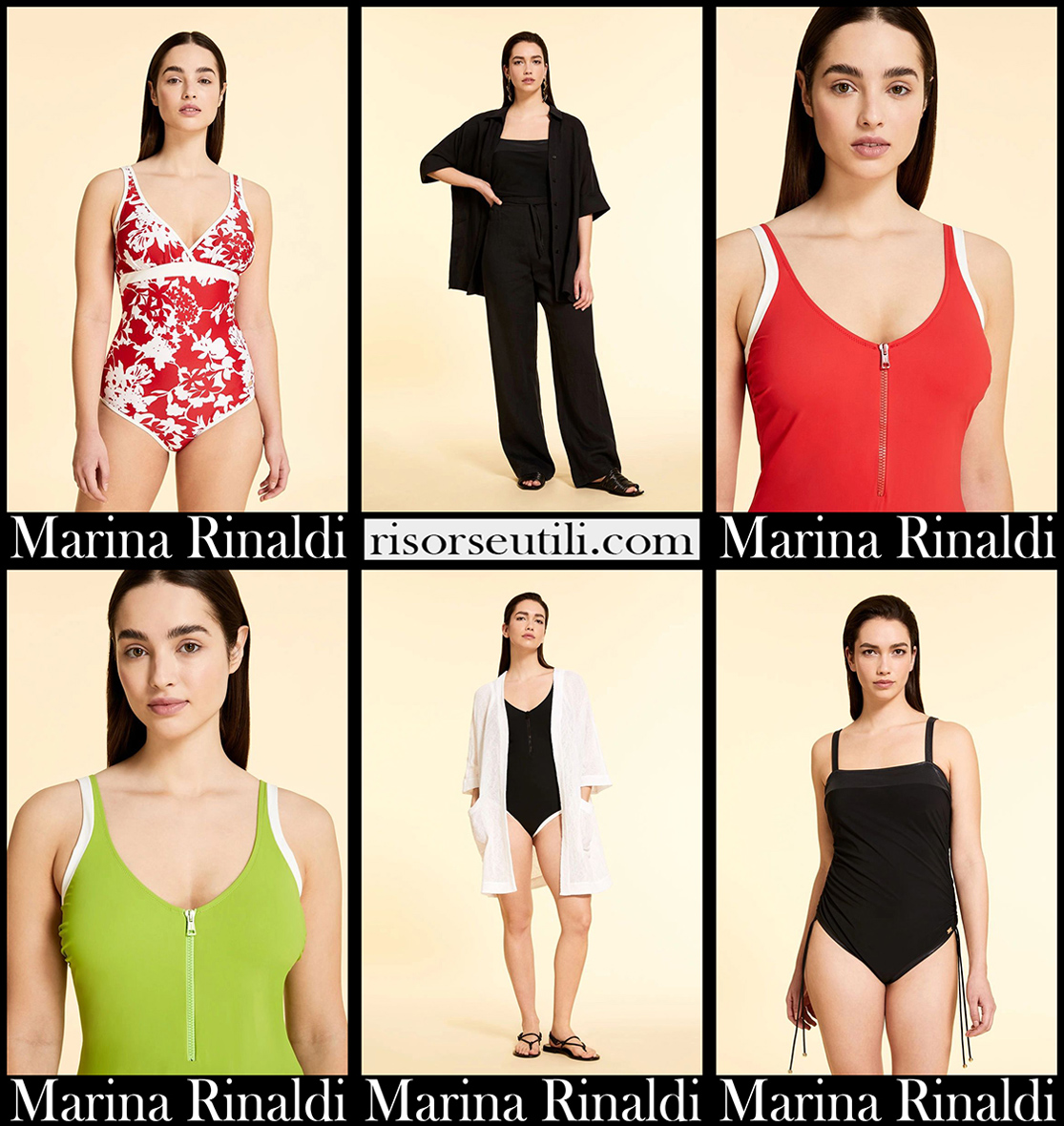 Curvy Marina Rinaldi beachwear plus size swimwear