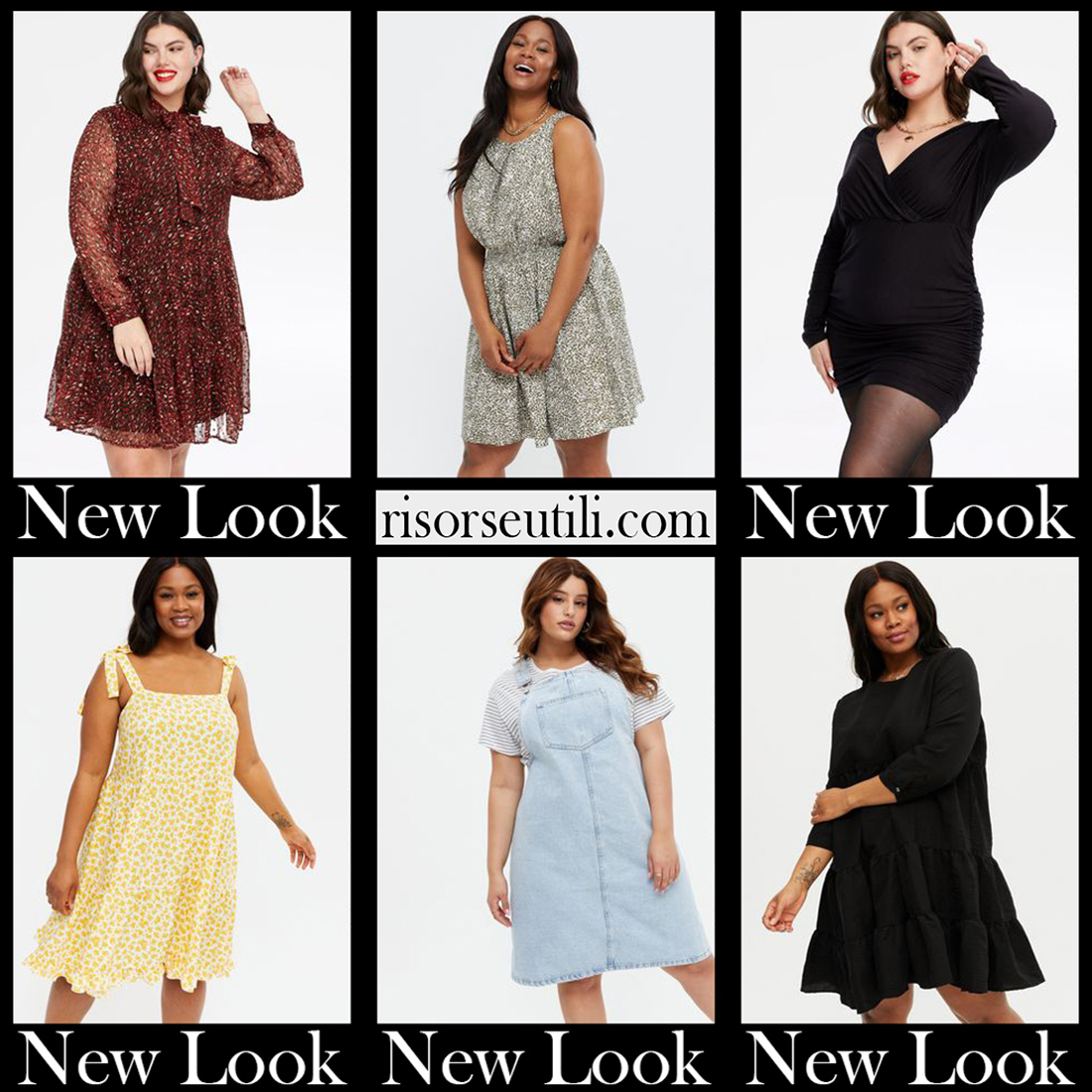 Curvy New Look dresses plus size womens fashion
