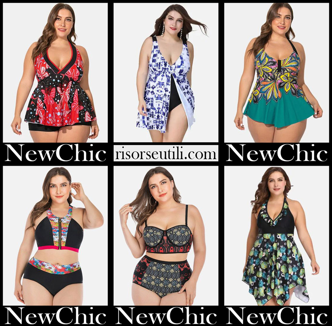 Curvy NewChic beachwear plus size womens swimwear