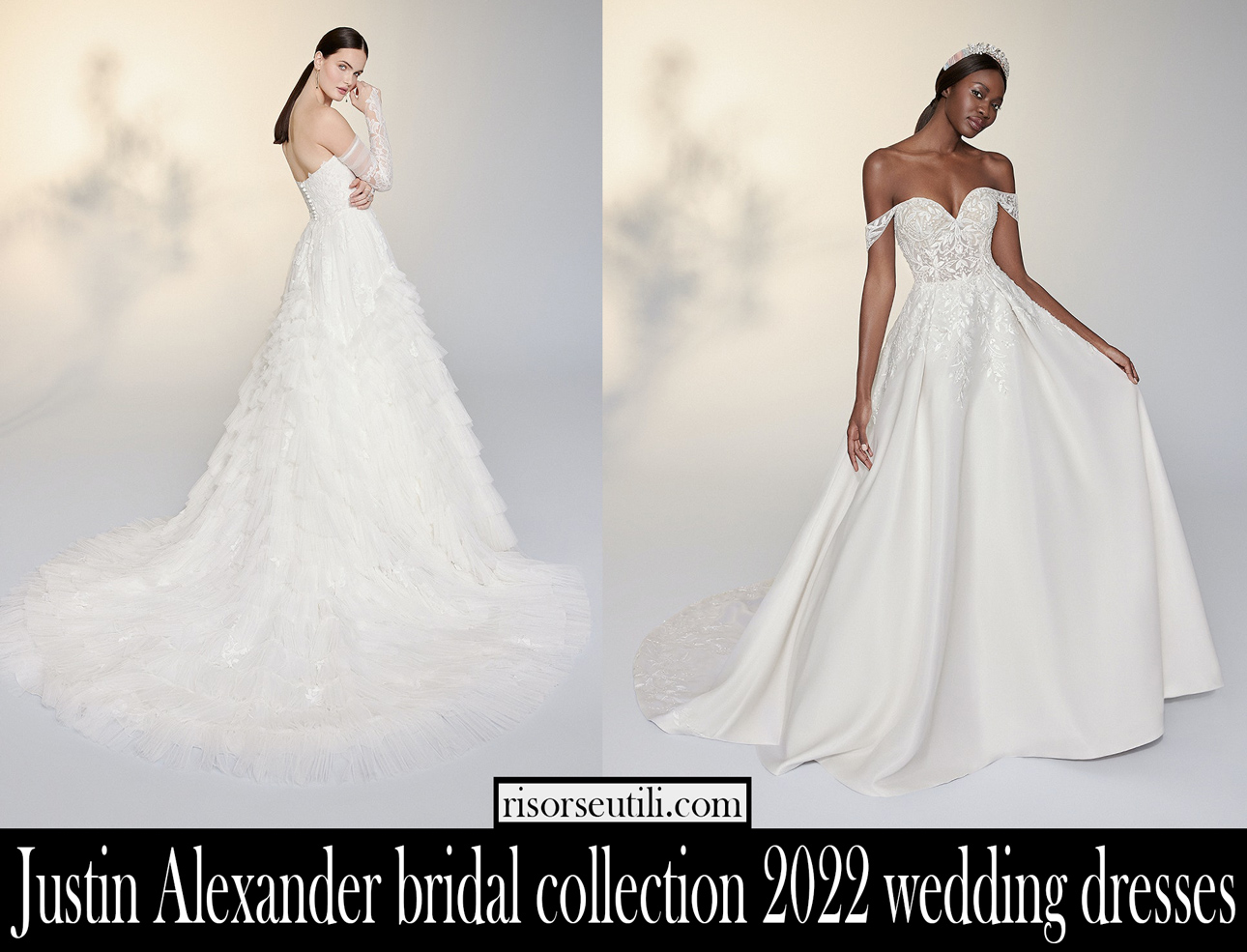Justin Alexander bridal collection 2022 wedding dresses