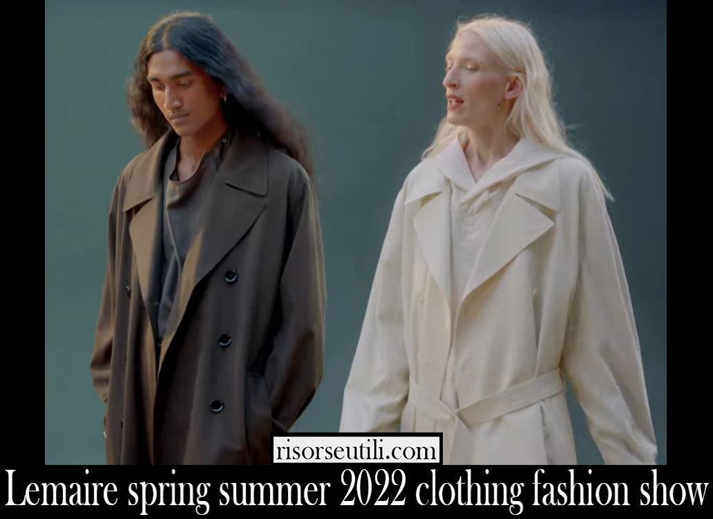 Lemaire spring summer 2022 clothing fashion show Lemaire spring summer 2022 clothing fashion show