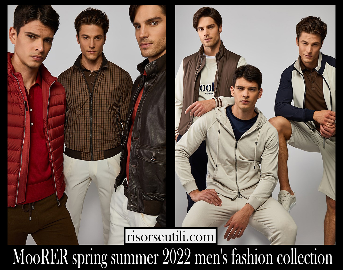 MooRER spring summer 2022 mens fashion collection
