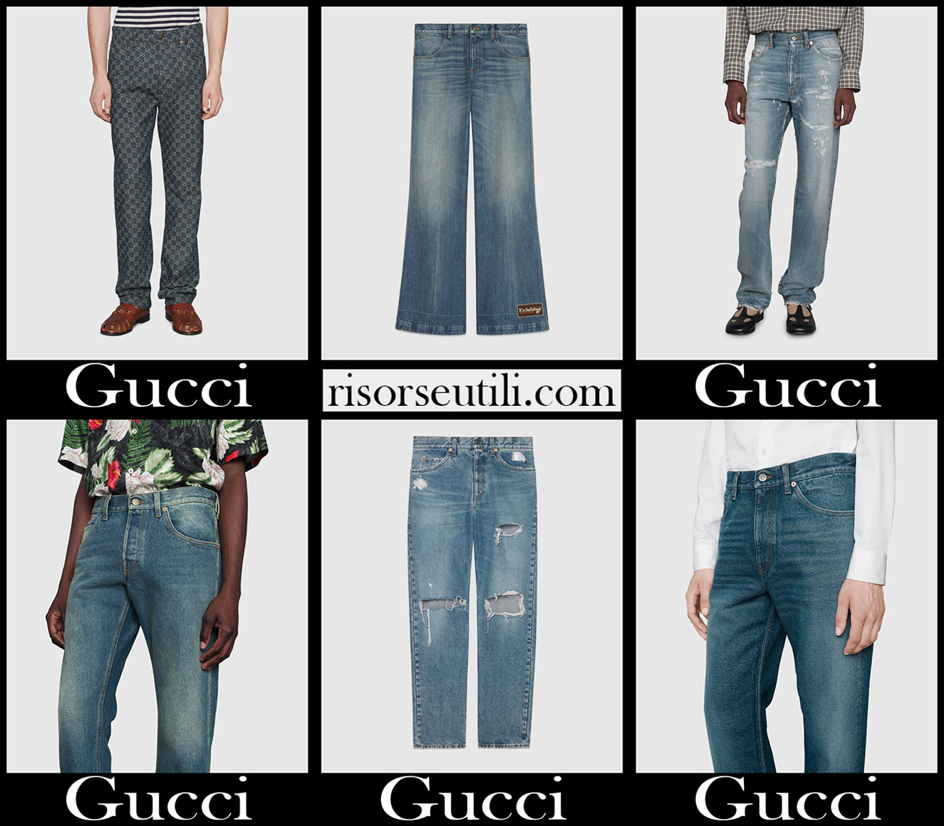 New arrivals Gucci jeans mens fashion denim clothing New arrivals Gucci jeans mens fashion denim clothing