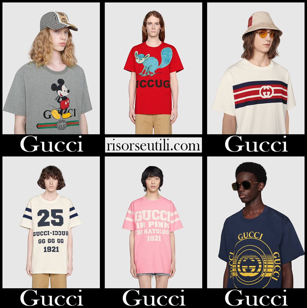 New arrivals Gucci t shirts clothing mens fashion