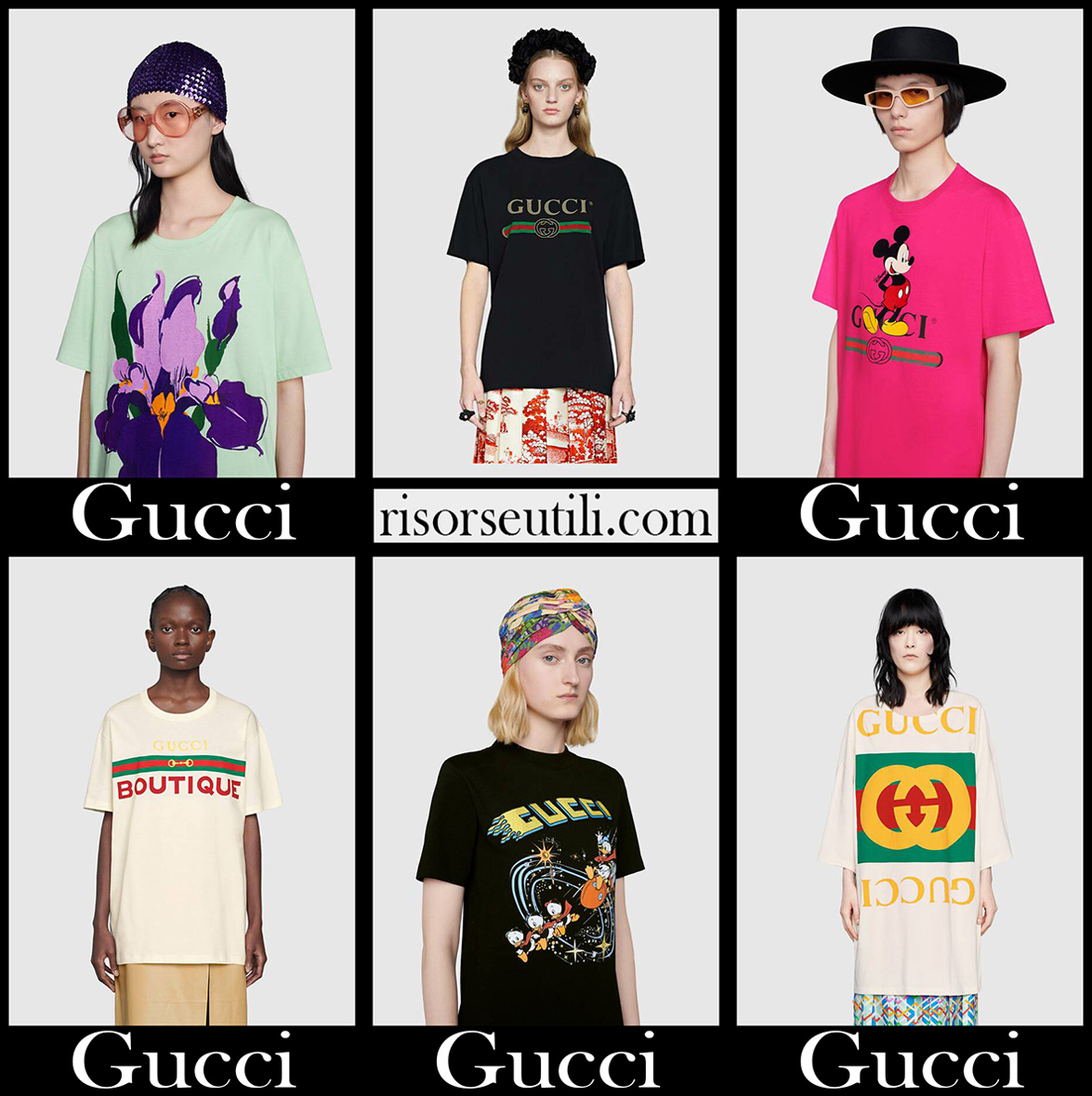 New arrivals Gucci t shirts clothing womens fashion