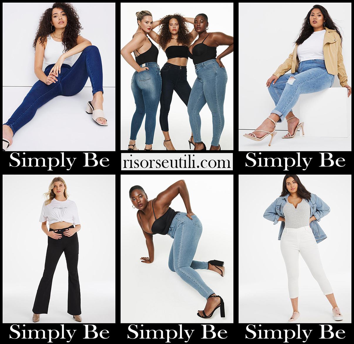 New arrivals Simply Be curvy jeans fashion plus size