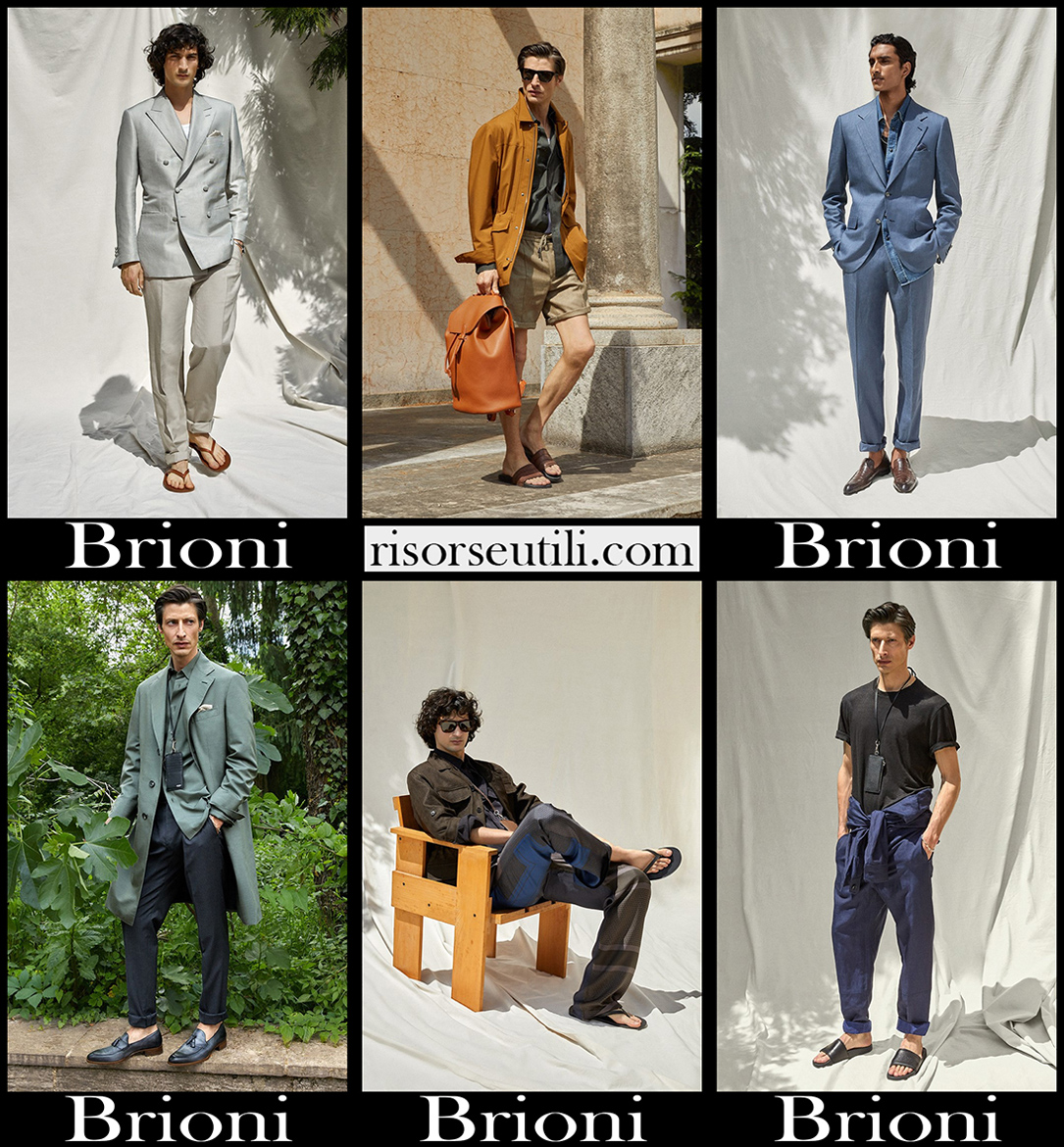Brioni spring summer 2022 mens fashion collection Brioni spring summer 2022 mens fashion collection
