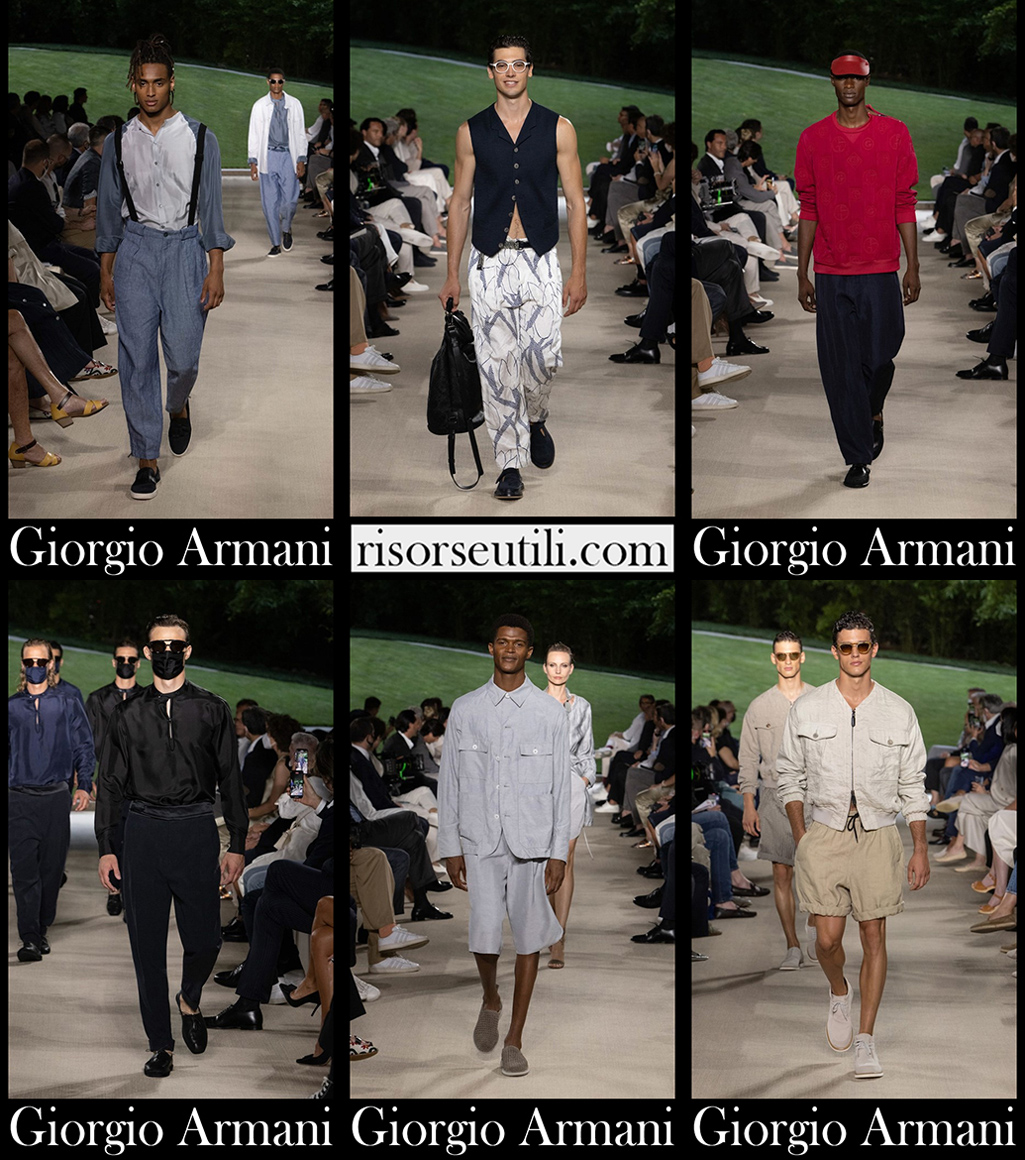 Giorgio Armani spring summer 2022 mens fashion