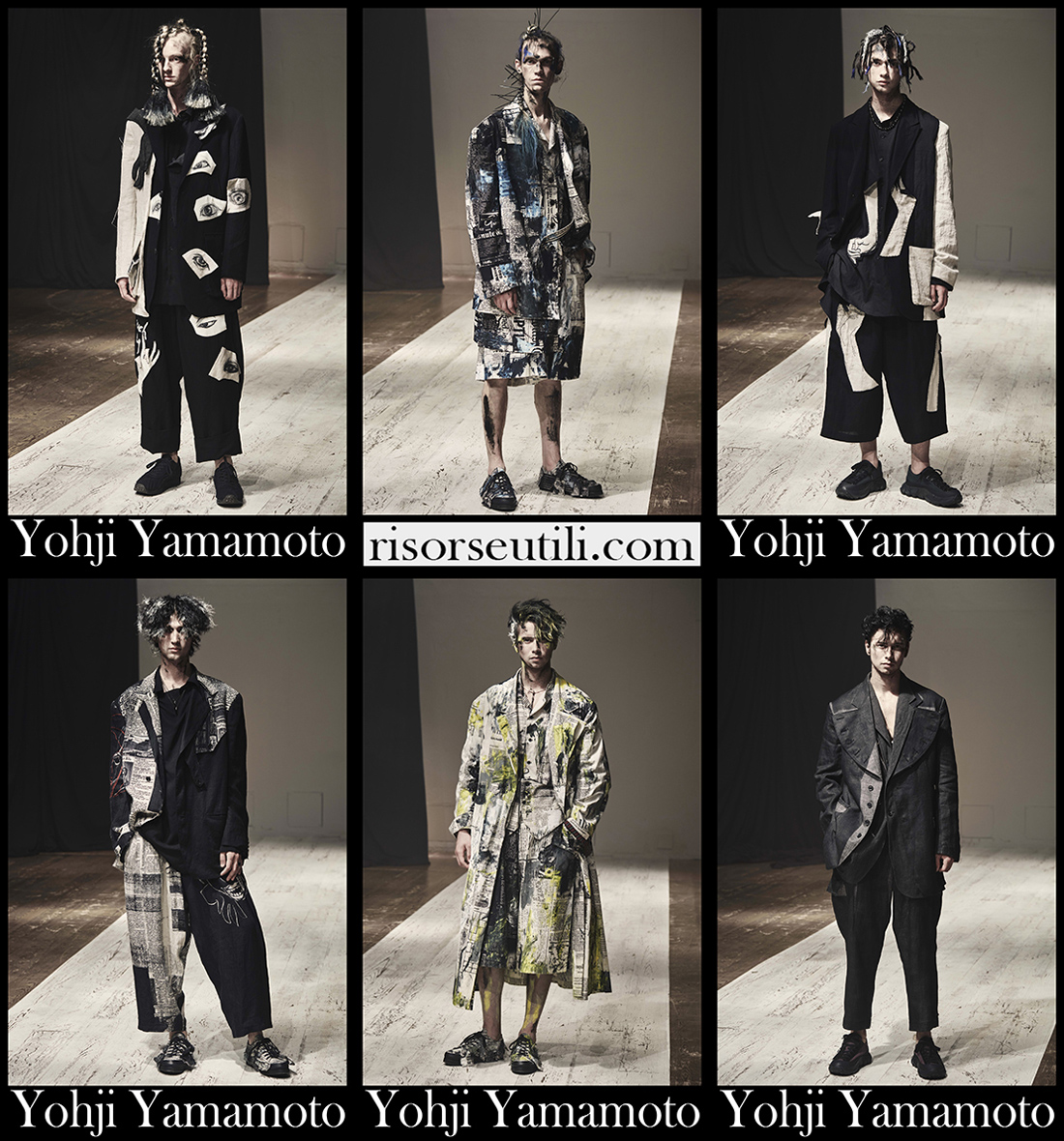 Yohji Yamamoto spring summer 2022 mens fashion