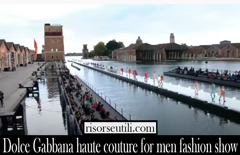 Dolce Gabbana haute couture for men fashion show