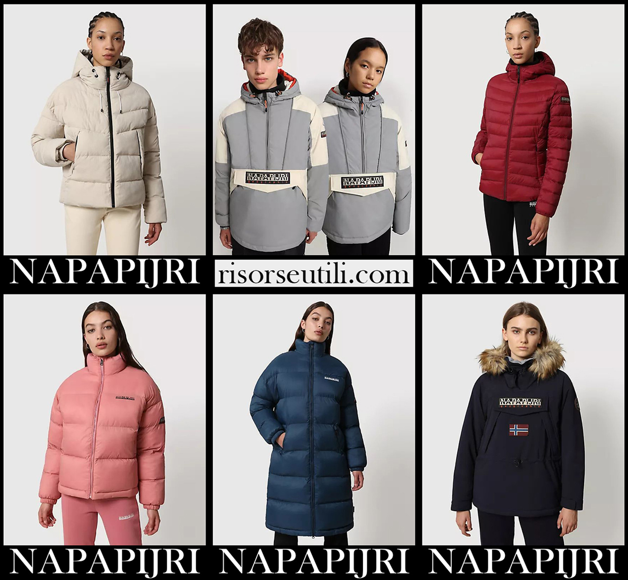 New arrivals Napapijri jackets 2022 womens fashion