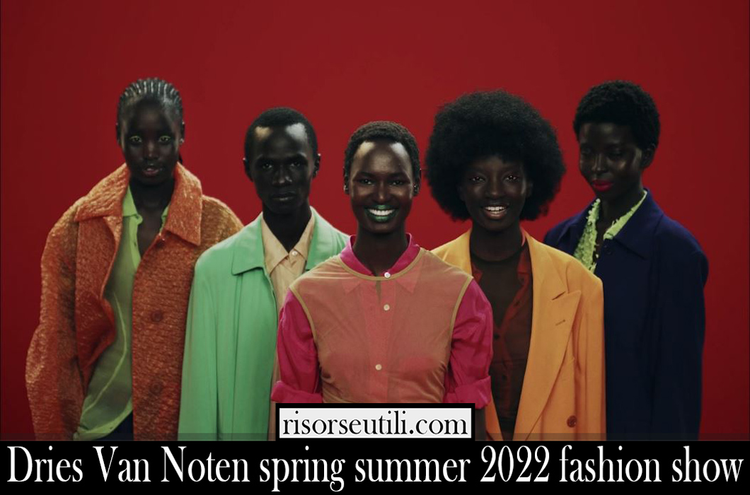 Dries Van Noten spring summer 2022 fashion show