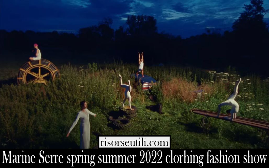 Marine Serre spring summer 2022 clorhing fashion show