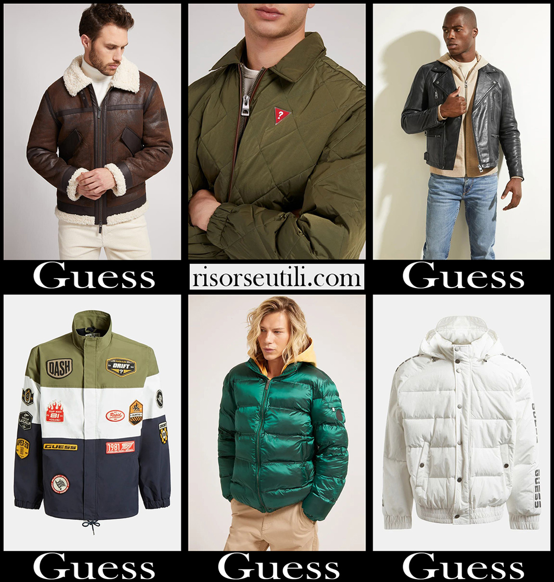 New arrivals Guess jackets 2022 mens fashion clothing