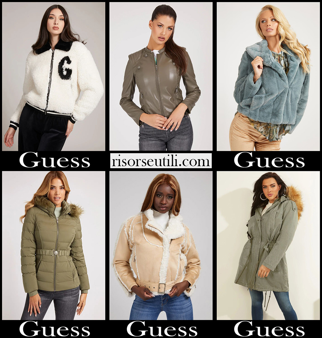 New arrivals Guess jackets 2022 womens fashion