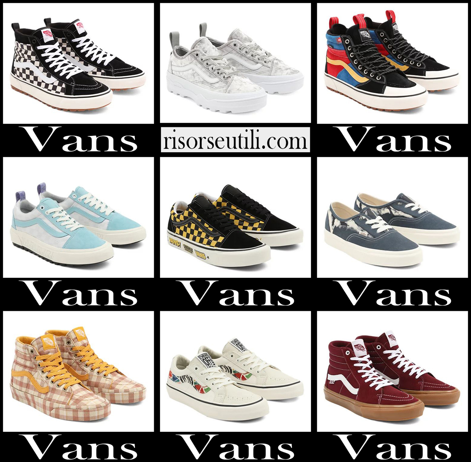 New arrivals Vans shoes 2022 womens sneakers