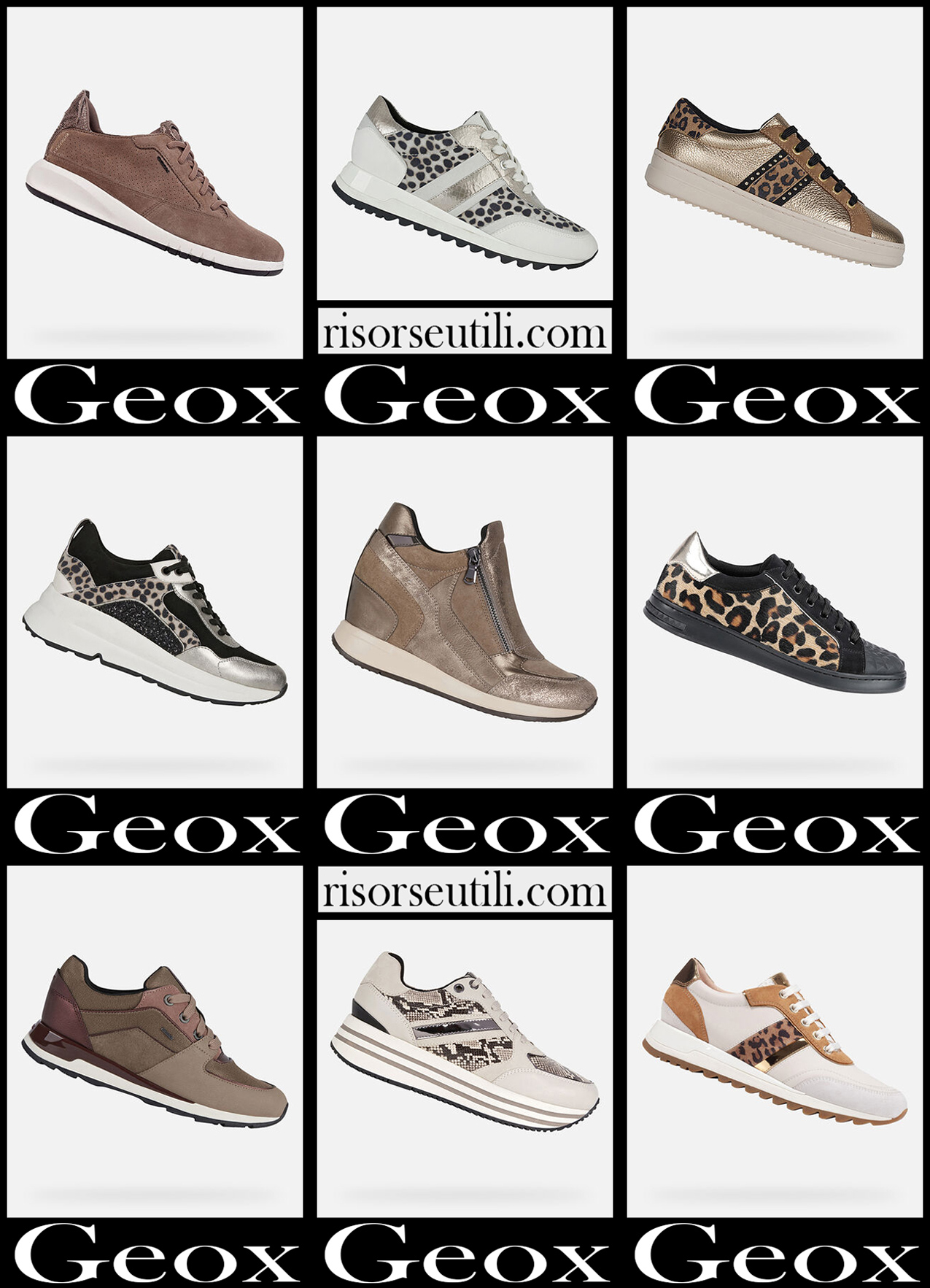 New arrivals Geox sneakers 2022 womens shoes