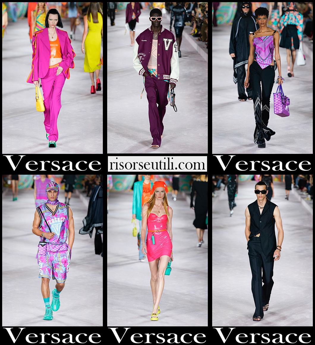Versace spring summer 2022 clothing fashion collection Versace spring summer 2022 clothing fashion collection
