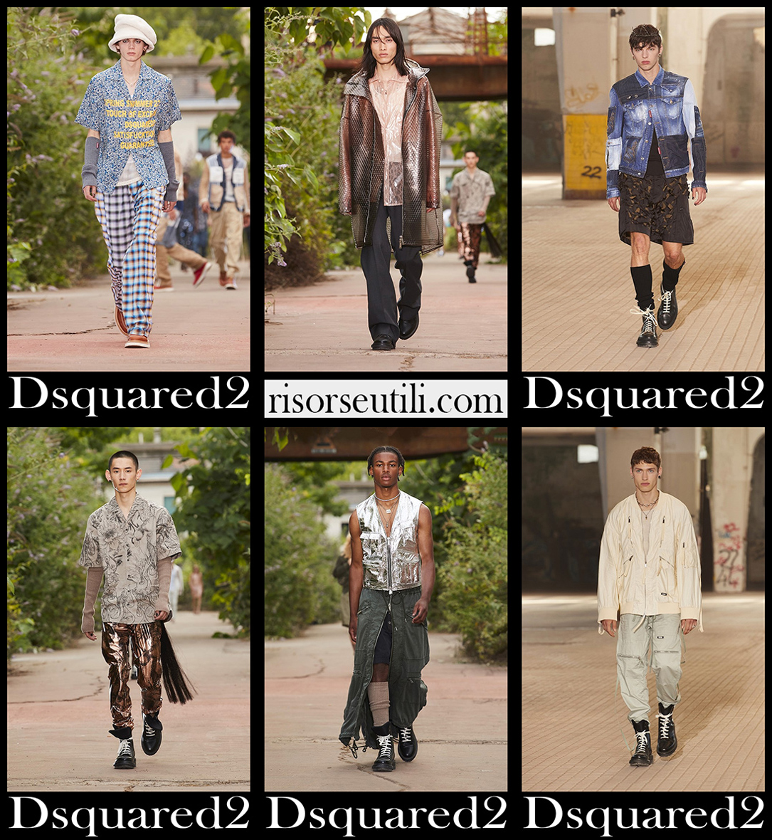 Dsquared2 spring summer 2022 mens fashion collection Dsquared2 spring summer 2022 mens fashion collection