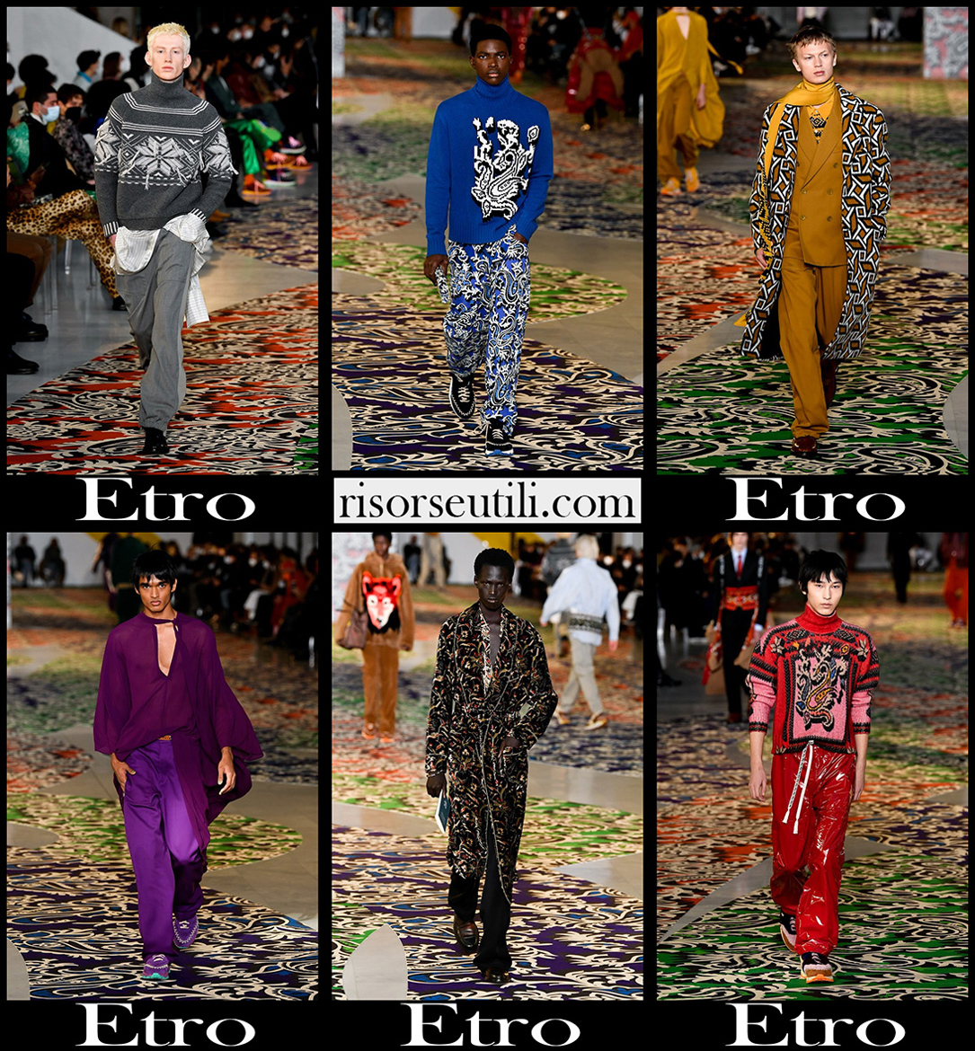 Etro fall winter 2022 2023 mens fashion collection