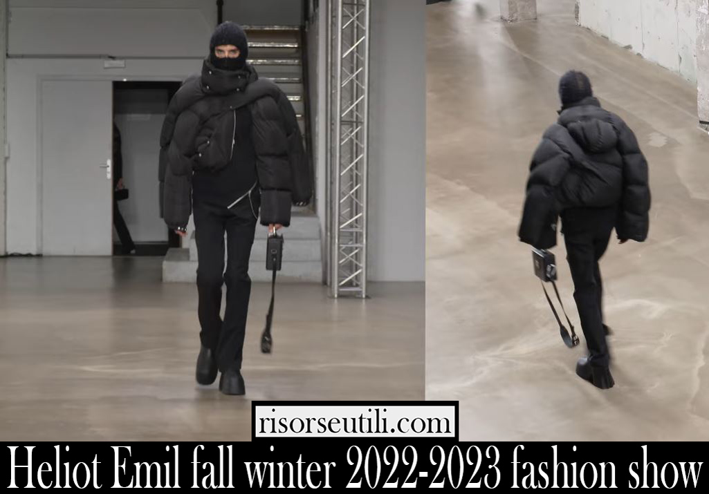 Heliot Emil fall winter 2022 2023 fashion show