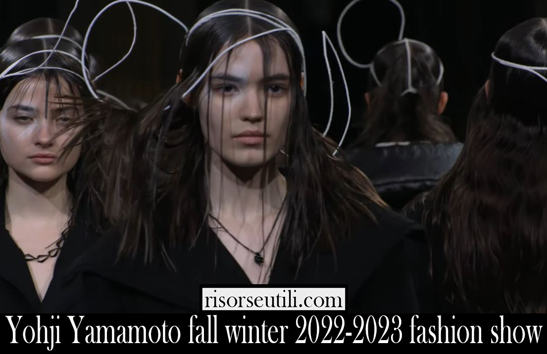 Yohji Yamamoto fall winter 2022 2023 fashion show